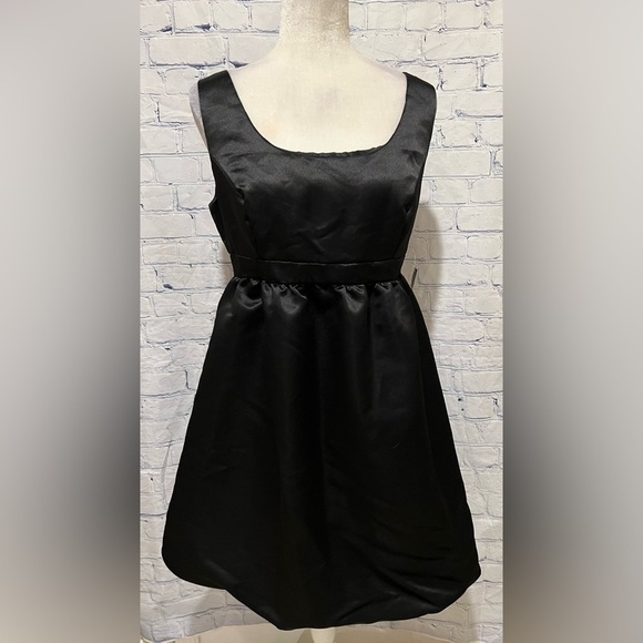 Attention Womens Black Solid Fit & Flare Dress Size 6 - Picture 1 of 5